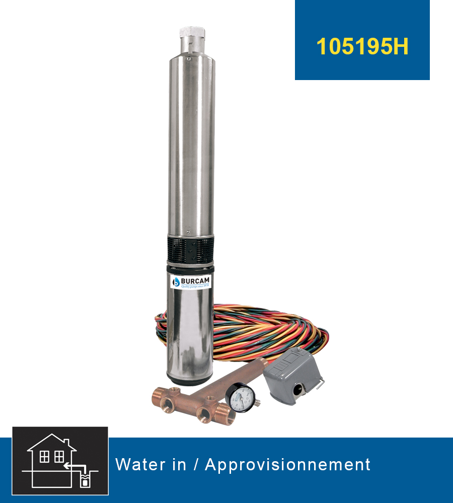 BURCAM manufactures a range of deep well submersible pumps going 